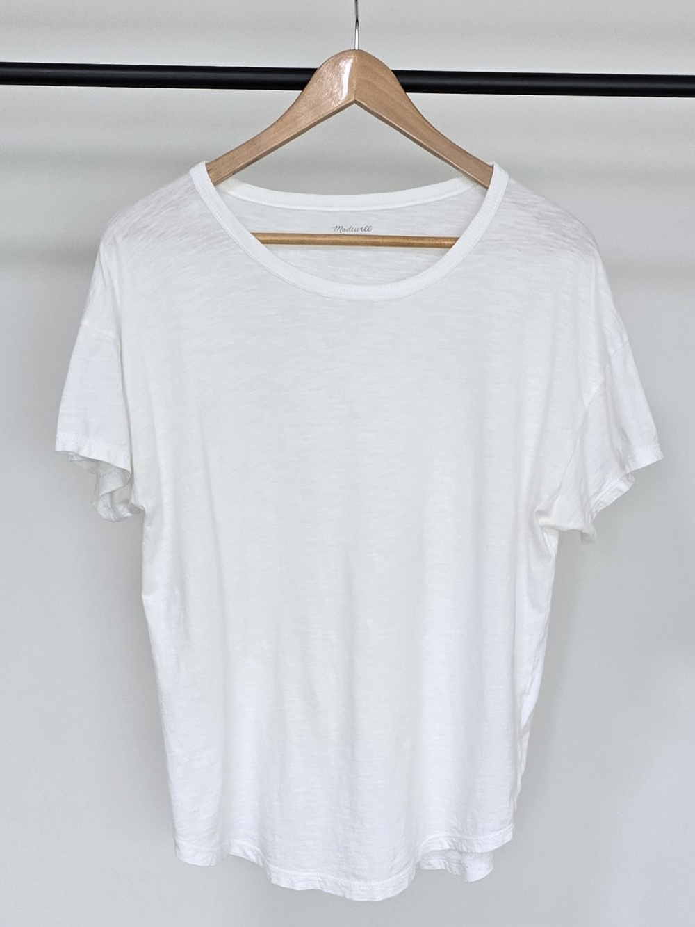 Madewell White Short Sleeve Crewneck Tee